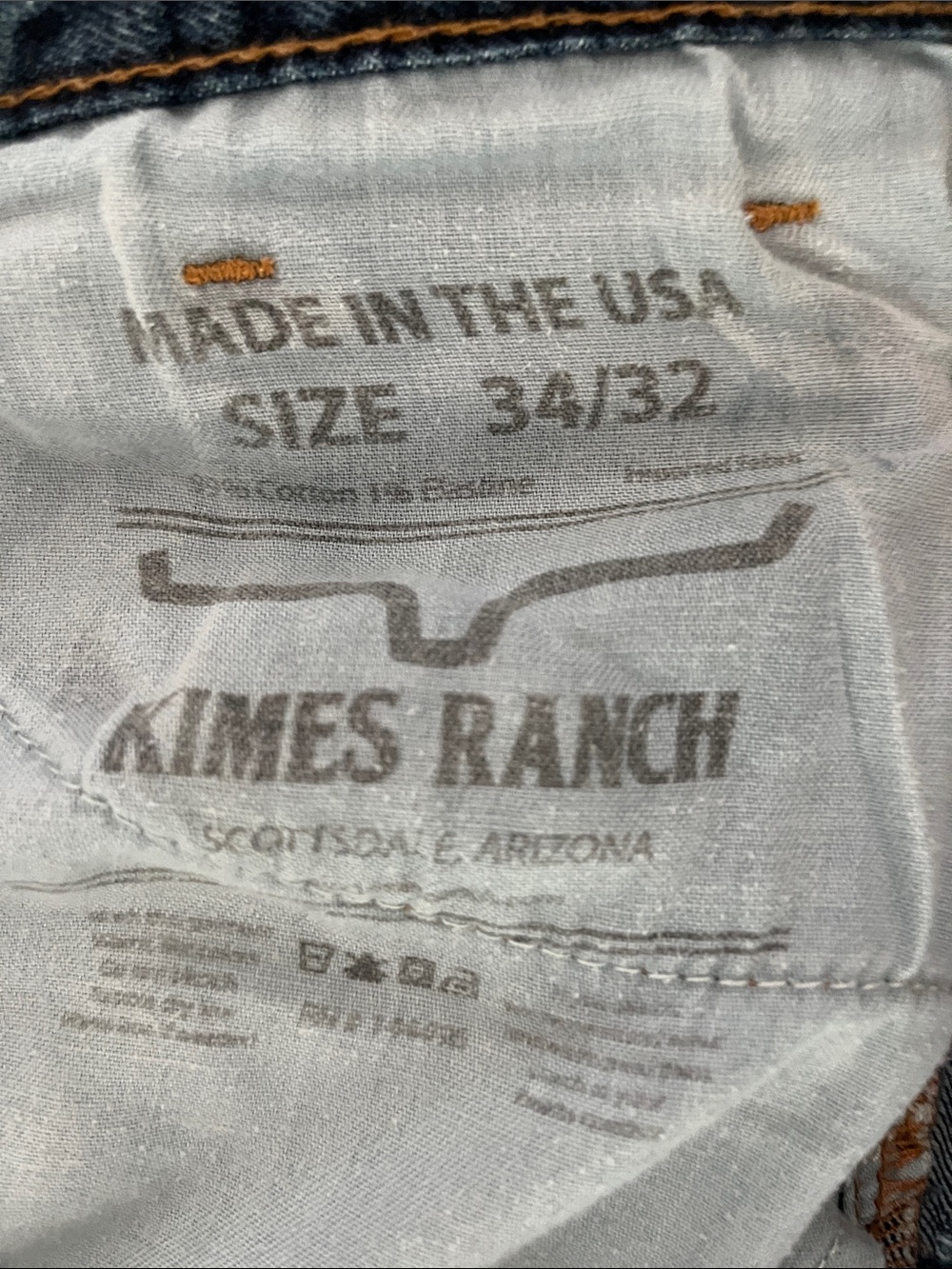 Kimes Ranch Men's Dark Blue Straight Jeans - Picture 5 of 5